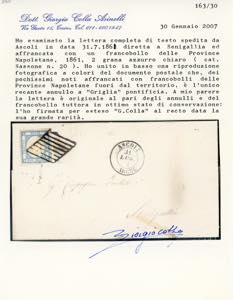 1861 - 2 grana azzurro chiaro ... 