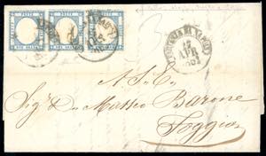 1861 - 2 grana azzurro chiaro, ... 