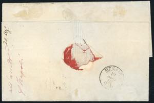 1862 - 5 grana rosso carminio, 5 ... 