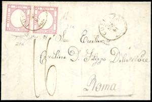 1861 - 5 grana lilla scuro (21d), due ... 