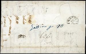 1861 - 5 grana rosa, striscia ... 