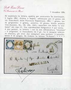 1861 - 1 grano nero grigiastro, 2 ... 