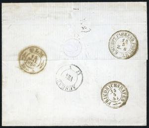 1858- 15 cent. rosso vermiglio, ... 