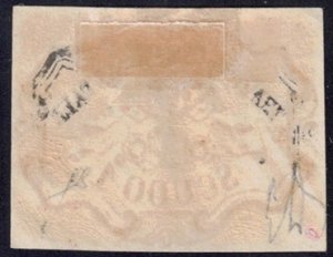 1852 - 1 scudo rosa carminio (11), ... 