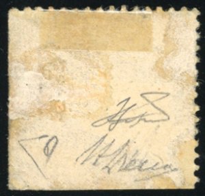 1868 - 3 cent. grigio (24), angolo ... 
