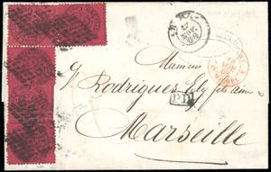 1868 - 20 cent. rosso bruno (27), cinque ... 