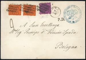 1870 - 10 cent. due esemplari e 20 cent. ... 