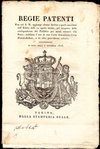 1818 - Manifesto camerale in ... 