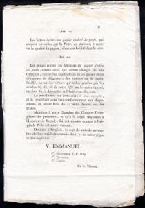 1818 - Manifesto camerale del ... 