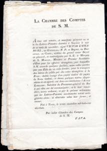 1818 - Manifesto camerale del ... 