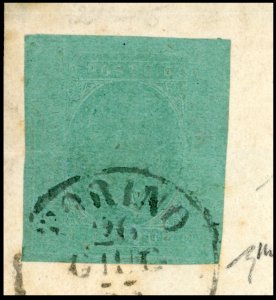 1855 - 5 cent. verde (4), perfetto ... 