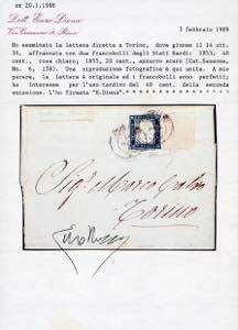 1859 - 40 cent. rosa chiaro, II ... 