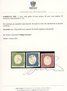 1854 - Terza emissione, serie ... 