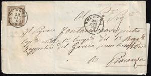 1860 - 10 cent. bruno grigio olivastro ... 