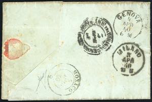 1860 - 20 cent. azzurro scurissimo ... 