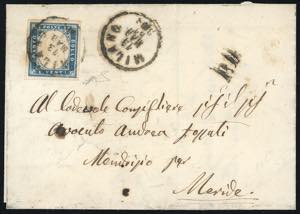 1861 - 20 cent. celeste (15Da), ottimo ... 