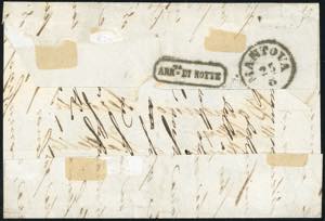 1857 - 40 cent. vermiglio scuro, 5 ... 