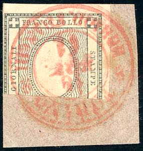 1861 - 1 cent. grigio nero per stampati ... 
