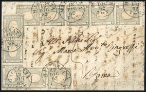 1862 - 2 cent. grigio verdastro per stampati ... 