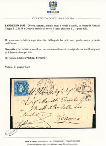 ARMA DI TAGGIA, rombo + datario ... 