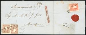 1859 - 10 soldi bruno, II tipo, due ... 