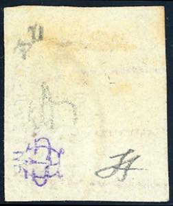 1851 - 1 soldo ocra su grigio (2), ... 