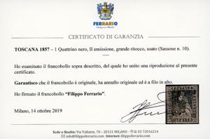 1857 - 1 quattrino nero, II ... 