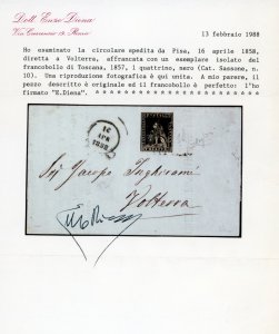 1858 - 1 quattrino nero, II ... 