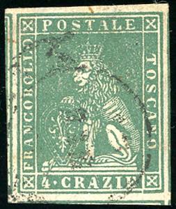 1857 - 4 crazie verde giallastro (14a), ... 