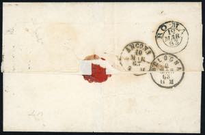 1863 - 3 soldi verde giallo e 10 ... 