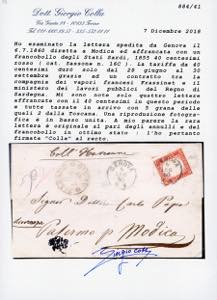 1860 - 40 cent. rosso (Sardegna ... 