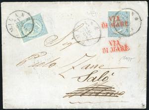 1863 - VIA DI MARE, rosso - 15 cent. De La ... 