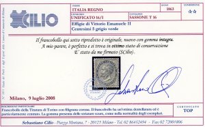 1865 - 5 cent. De La Rue, tiratura ... 