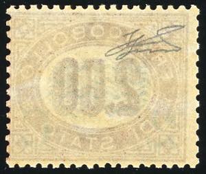 1878 - 2 cent. su 2 lire Servizio ... 