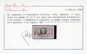 1923 - 5 lire Manzoni (156), ... 