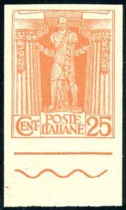 1925 - 25 cent. arancio serie Artistica, ... 