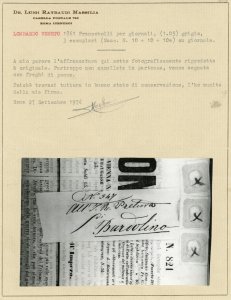 1863 - 1,05 su grigio (10e), tre ... 