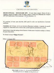1870 - 10 cent. bruno arancio (2), ... 