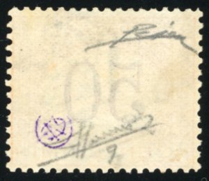 1870 - 50 cent. ocra e carminio ... 