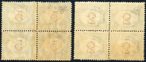 1903 - 2 e 5 lire azzurro e ... 