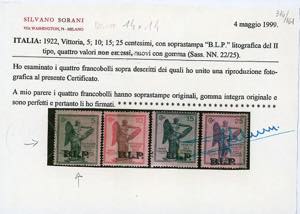 1922 - 5 cent. Vittoria, ... 