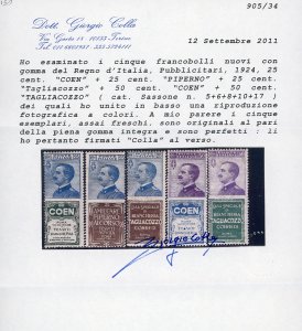 1924 - 50 cent. Tagliacozzo (17), ... 