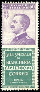 1924 - 50 cent. Tagliacozzo (17), gomma ... 