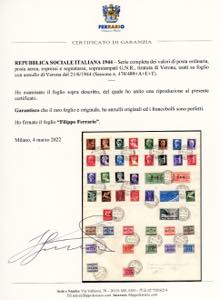 1944 - Soprastampati G.N.R., ... 