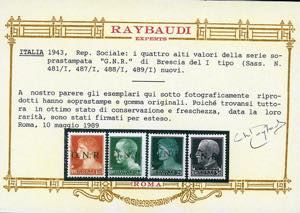 1943 - 1,75 lire soprastampa ... 