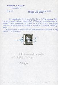 1943 - 1,75 lire soprastampa ... 