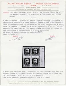 1943 - 50 cent. soprastampa G.N.R. ... 