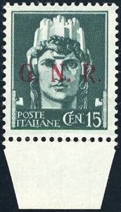 1943 - 15 cent. soprastampa G.N.R. di ... 