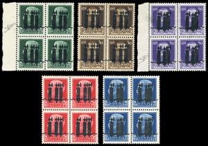 1944 - 25 cent., 30 cent., 50 cent., 75 ... 