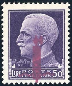 1944 - 50 lire soprastampato fascio in ... 